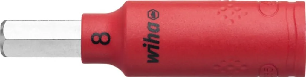 Embout de serrage isolé 8 mm WIHA pour travaux électriques sous tension