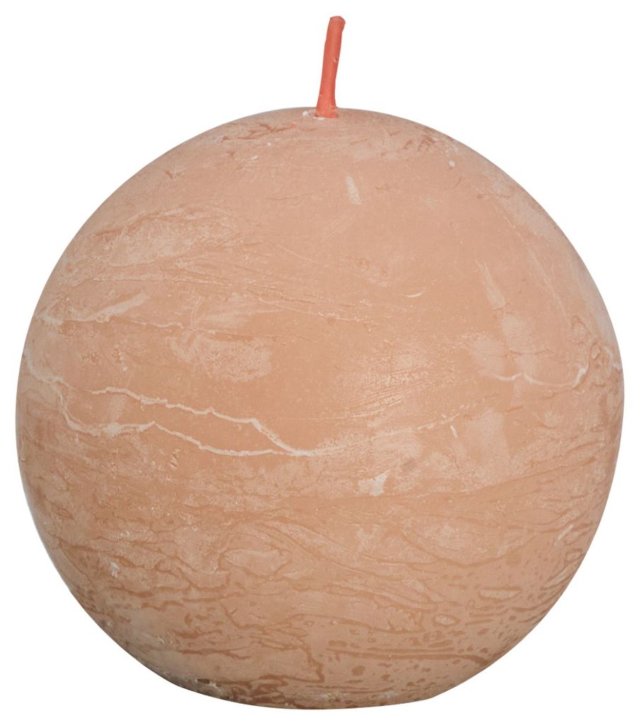 Bolsius Rustik Kugelkerze nebliges Rosa 76mm