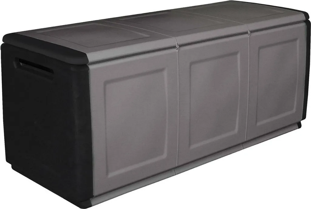 Coffre de Jardin Étanche et Anti-UV Noir - Achse 138cm Haute Résistance