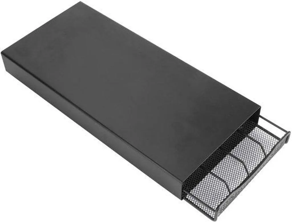 Porte-capsules à café élégant en acier - Support robuste finition inox