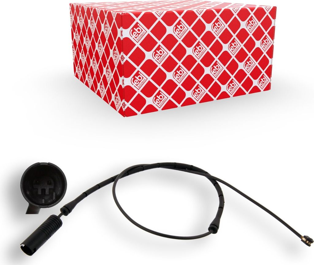 FEBI BILSTEIN 36032 Warnkontakt Bremsbelagverschleiß 810mm Vorne Links Vorne Rechts für BMW 3 Limousine (E36) 3 Coupe (E36) 3 Cabrio (E36) Z3 Roa...