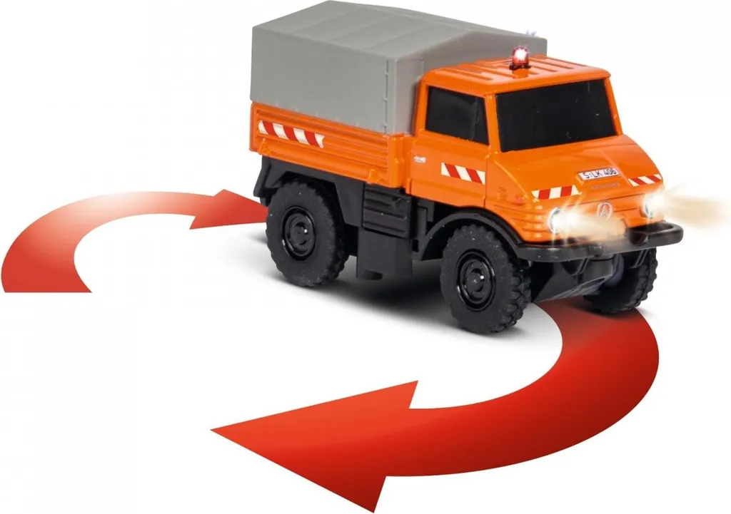 Solution micro-RC pour circuit H0 : MB Unimog U406 Carson 1:87 complet
