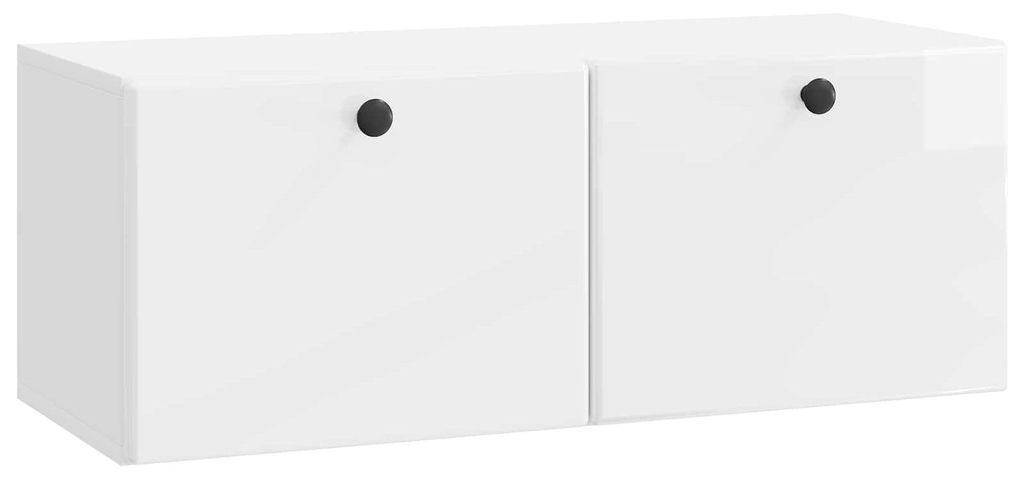 vidaXL Wandmontierter TV-Schrank 78,5 x 31 x 30 cm Hochglanz Weiß