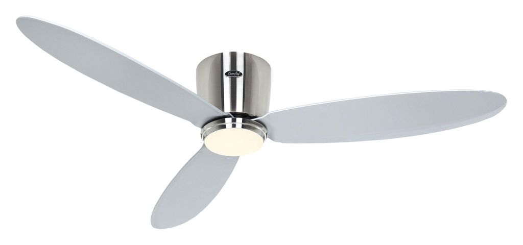 Deckenventilator ECO PLANO II 132 Chrom gebürstet - Silber Produktbild 