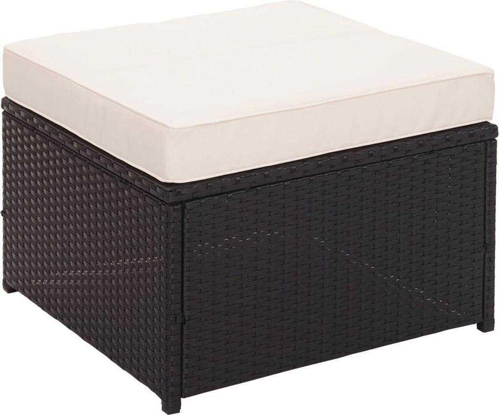 Set in poly-rattan HWC-J34, set da balcone/giardino/salotto Immagine del prodotto 