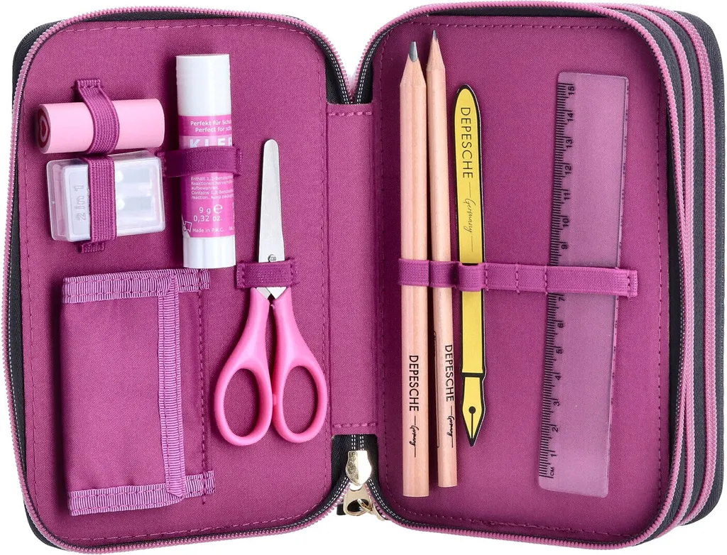 Trousse TOPModel Rebel Kitty Depesche à 3 Compartiments Garnie