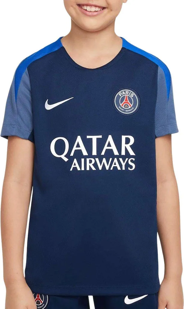 Maillot Nike PSG Strike Junior HJ7836-411 XL en bleu pour entraînement