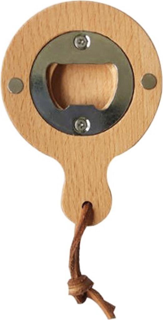 Flaschenöffner aus Massivholz mit Griff, runde Kühlschrankmagnete, ergonomischer Griff, Bieröffner für den privaten und gewerblichen Gebrauch