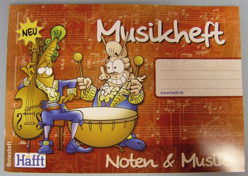 Notenheft A5 quer - mit Lernhilfe, 12 St. Produktbild 