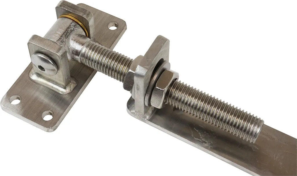 Charnière de porte réglable inox 30 cm pour rénovation de menuiserie