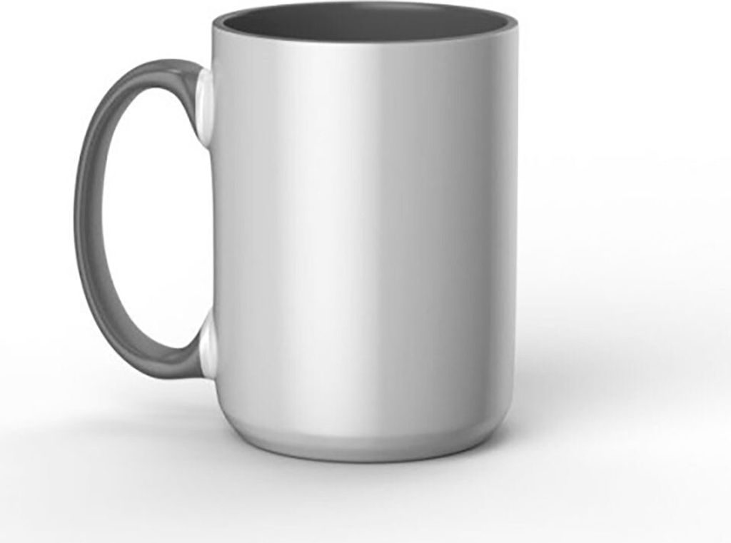 Cricut Beveled, Einzelbild, 0,425 l, Grau, Weiß, Keramik, Becher, Universal