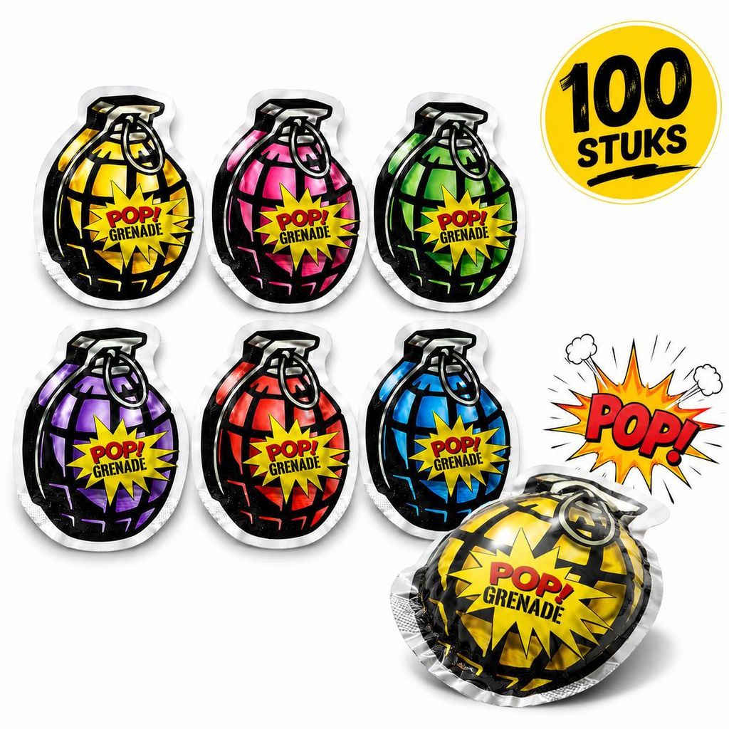 100 Stück Knallgranaten – Kleine, selbstaufblasende Produktbild 