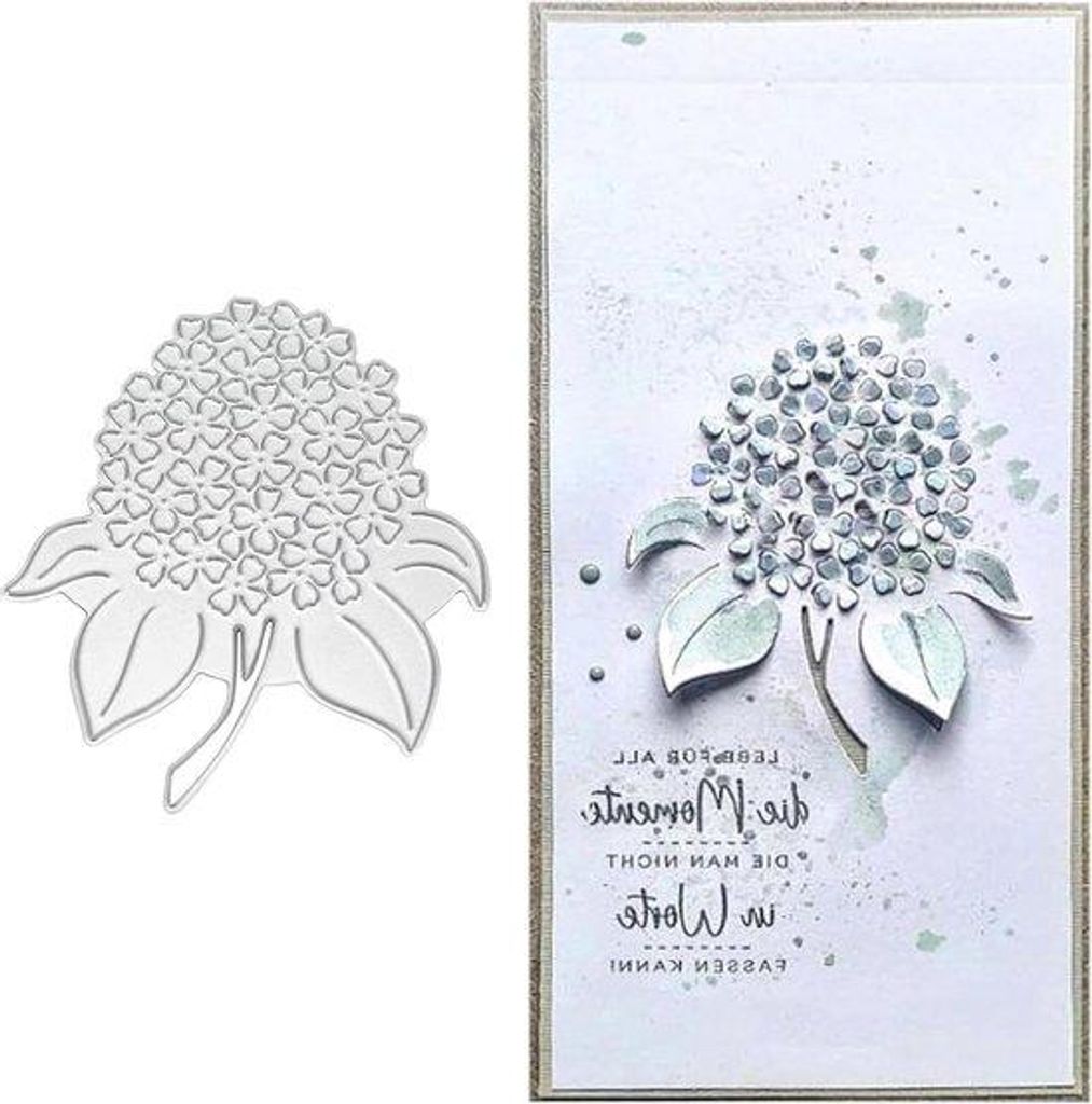 Hortensia-Patroon für DIY-Feierdekorationen