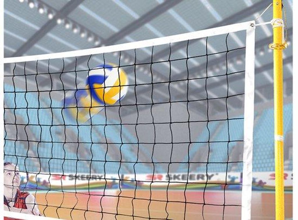Professioneel volleybalnet met opbergtas - 9x1 Meter großes Trainingsnet für Strand, Schwimmbad, Schule und Garten