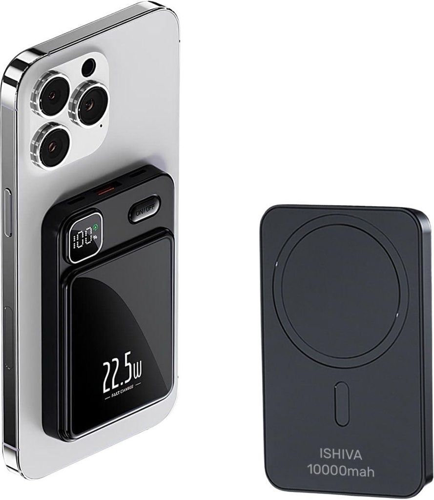 Magnetische Kabellose Powerbank, 10000 mAh Wireless Produktbild 