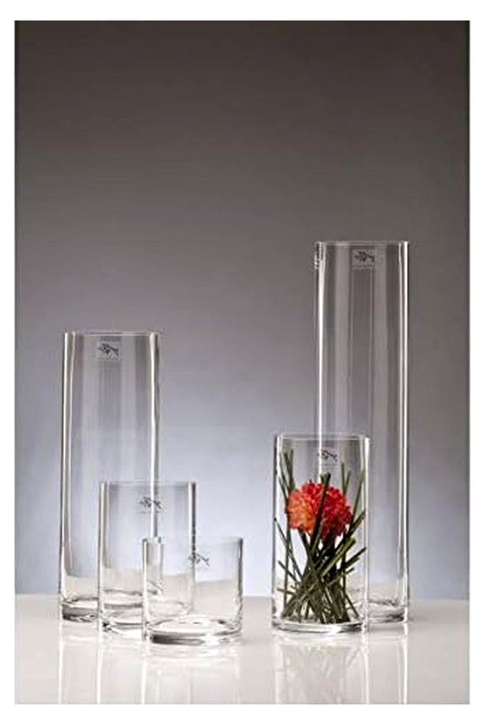 Glasvase Dekoglas CYLI Zylinder H. 40cm D. 10cm rund
