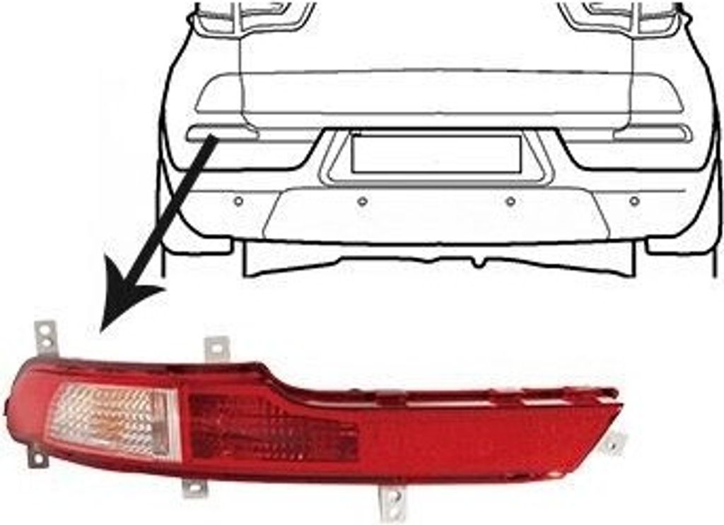 VAN WEZEL Nebelschlussleuchte 8383929 Links Stoßfänger für KIA SPORTAGE (SL)