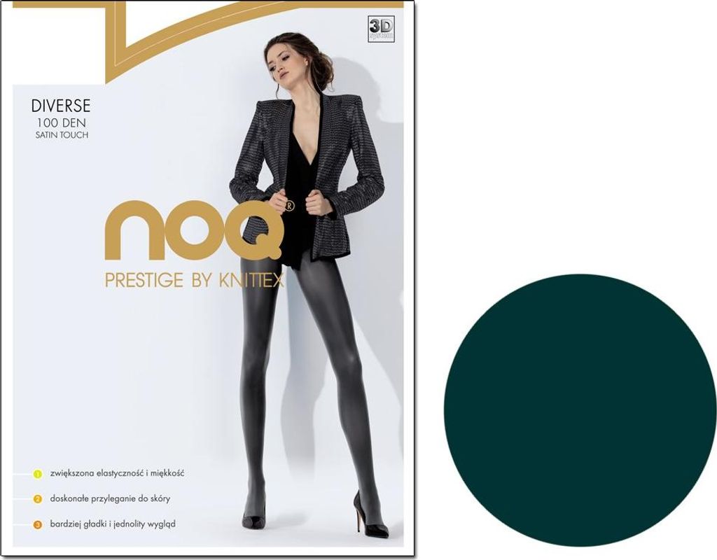 Glitzernde, blickdichte Strumpfhose 100 den 2 Navy Blue