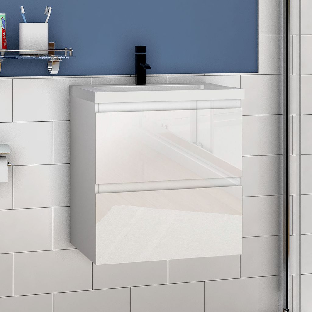 Waschtisch mit Unterschrank 50cm Alast Badmöbel Set Produktbild 