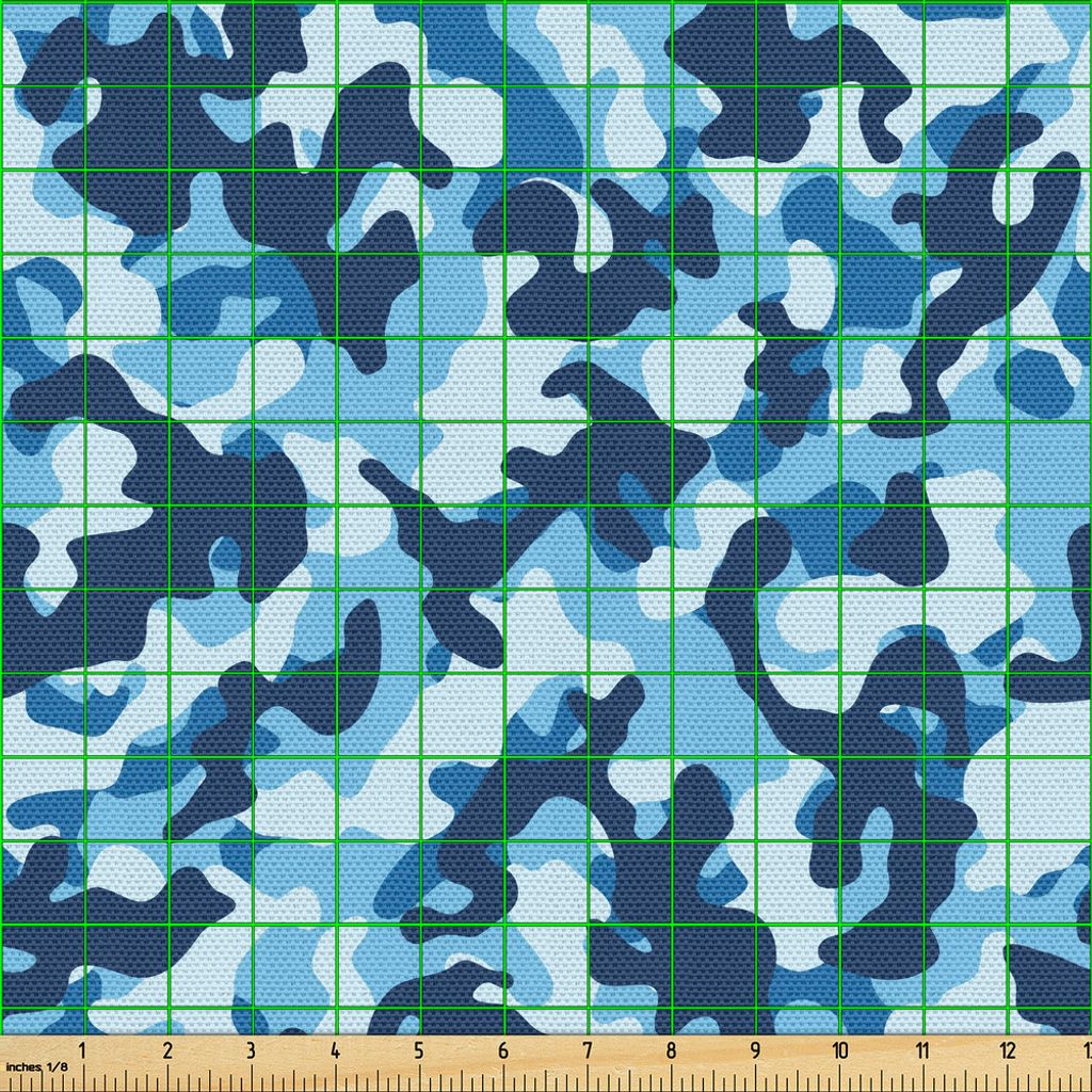 ABAKUHAUS Tarnen Gewebe als Meterware, Kostüm-Muster mit leuchtenden Farben-Palette Abstract Composition Concealment, 1 M (148 x 100 cm), Kokosnus...