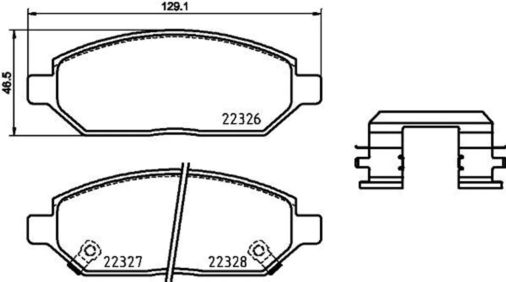 Plaquettes de Frein Silencieuses Brembo P 59 088 pour Opel Karl C16