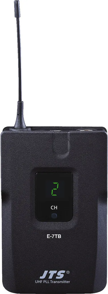 Micro Guitare sans Fil UHF JTS E-7R avec Émetteur de Poche et Câble