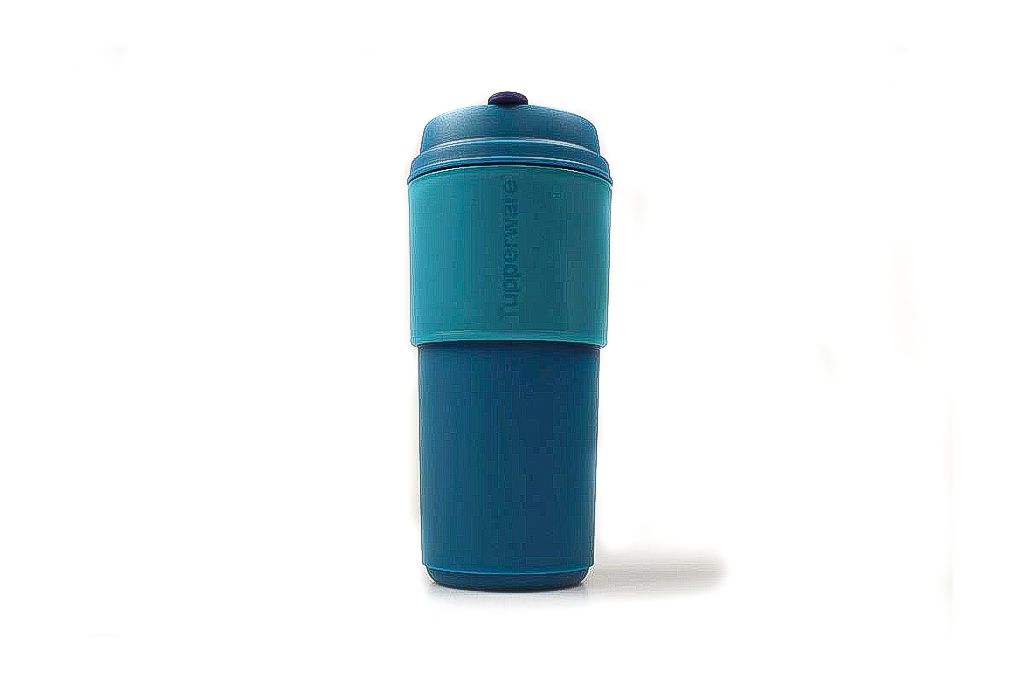 TUPPERWARE To Go Becher 490 ml türkis-blau Thermobecher Kaffeebecher