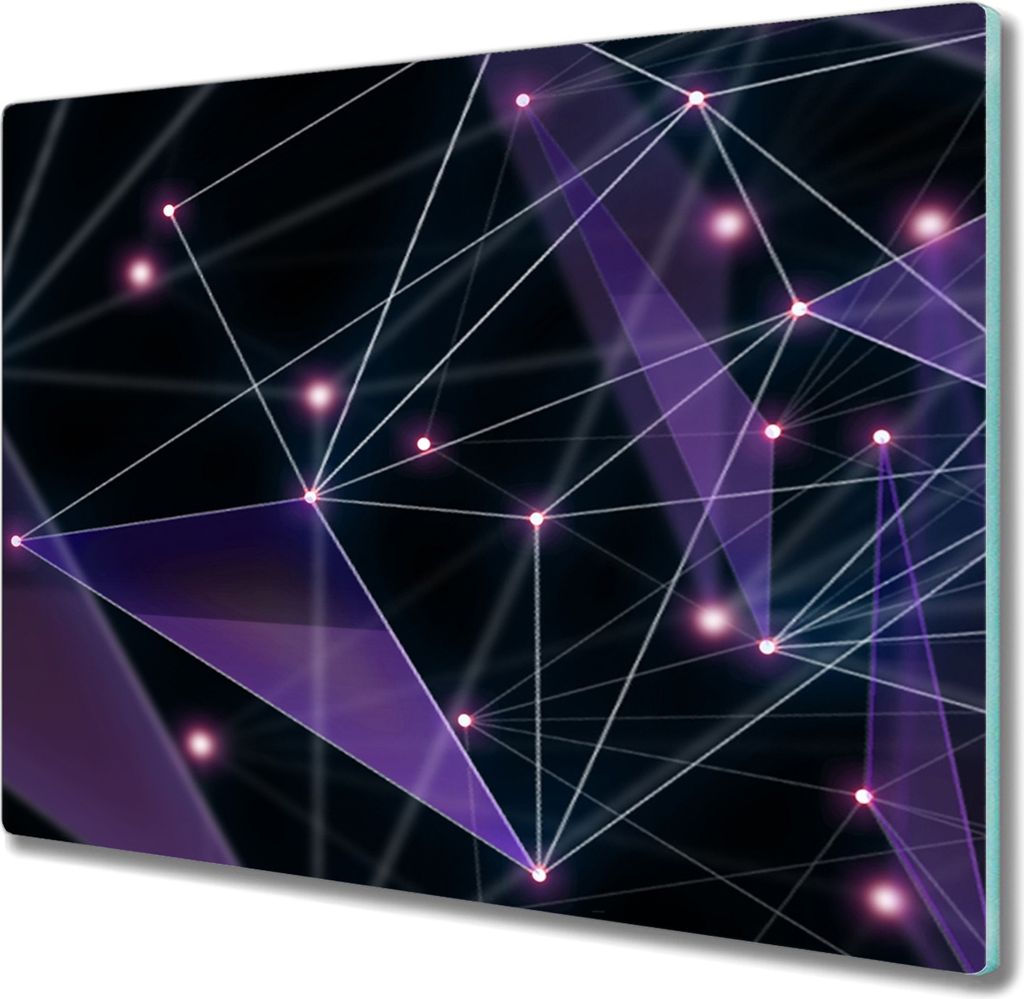 Coloray Hackbrett Küchenbrett Kochplattenabdeckung Schneidebrett Herdabdeckplatte 60x52 cm - Grafik 3D-Visualisierung
