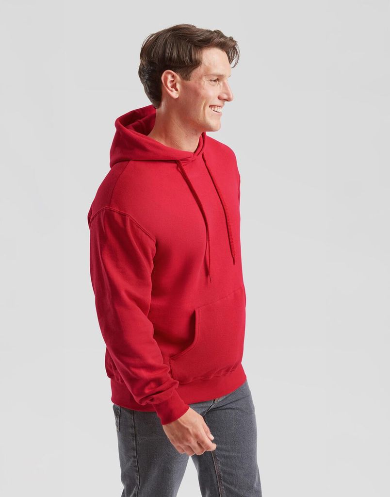 Felpa collo a lupetto Premium con zip Fruit of The Loom - 622280 da personalizzare