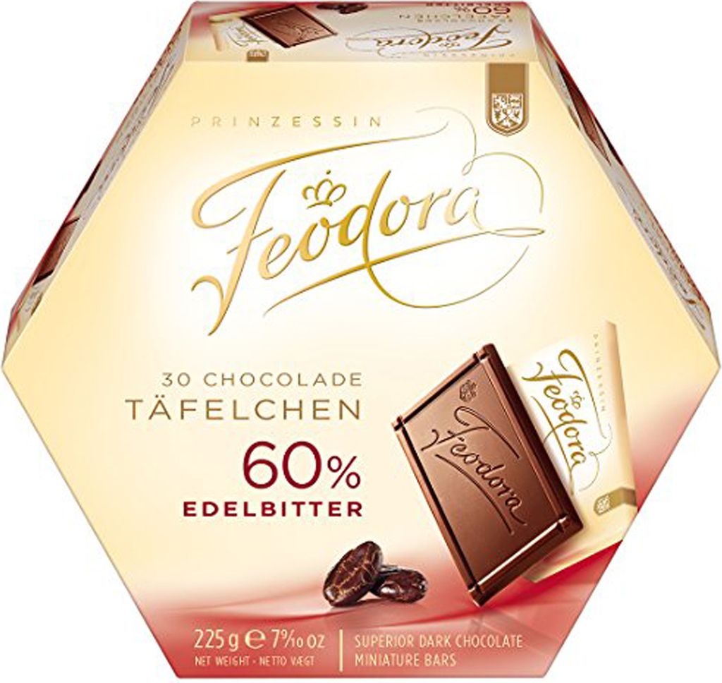 Batony czekoladowe Feodora 60% ciemna czekolada 225g Zdjęcie produktu 