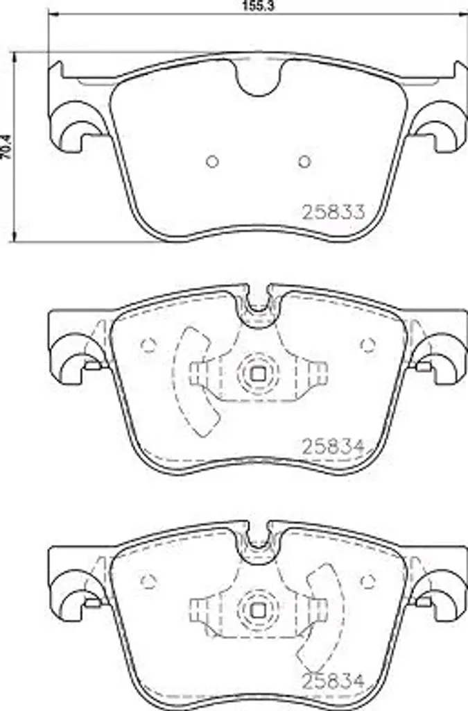 Plaquettes de frein avant pour Citroën C4 Picasso et Peugeot 308 SW II