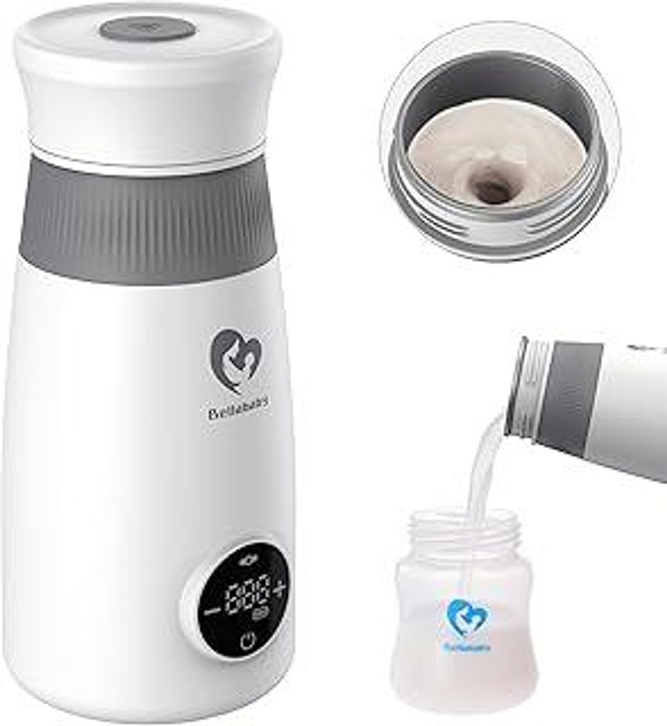 Bellababy Flaschenwärmers,Bottle Warmer Tragbar,Schneller Flaschenwärmer mit USB Kabel,Milchwärmer Baby Portable,Flaschenwärmer für Daheim/Reise