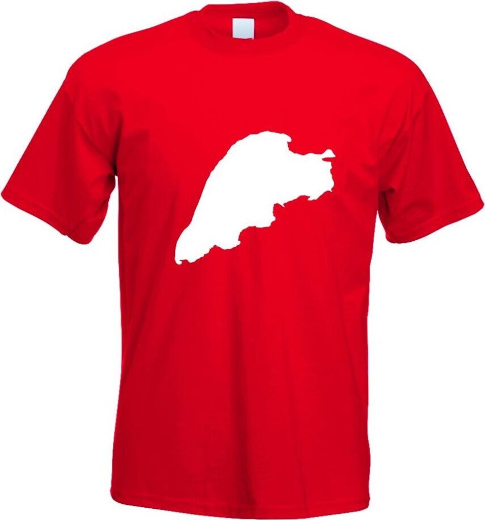 Kiwistar - T-Shirt - rot - Ummanz - Deutschland - Insel Motiv Bedruckt Funshirt Design Print - mit Motiv Bedruckt - Funshirt Design - Sport - Freiz...
