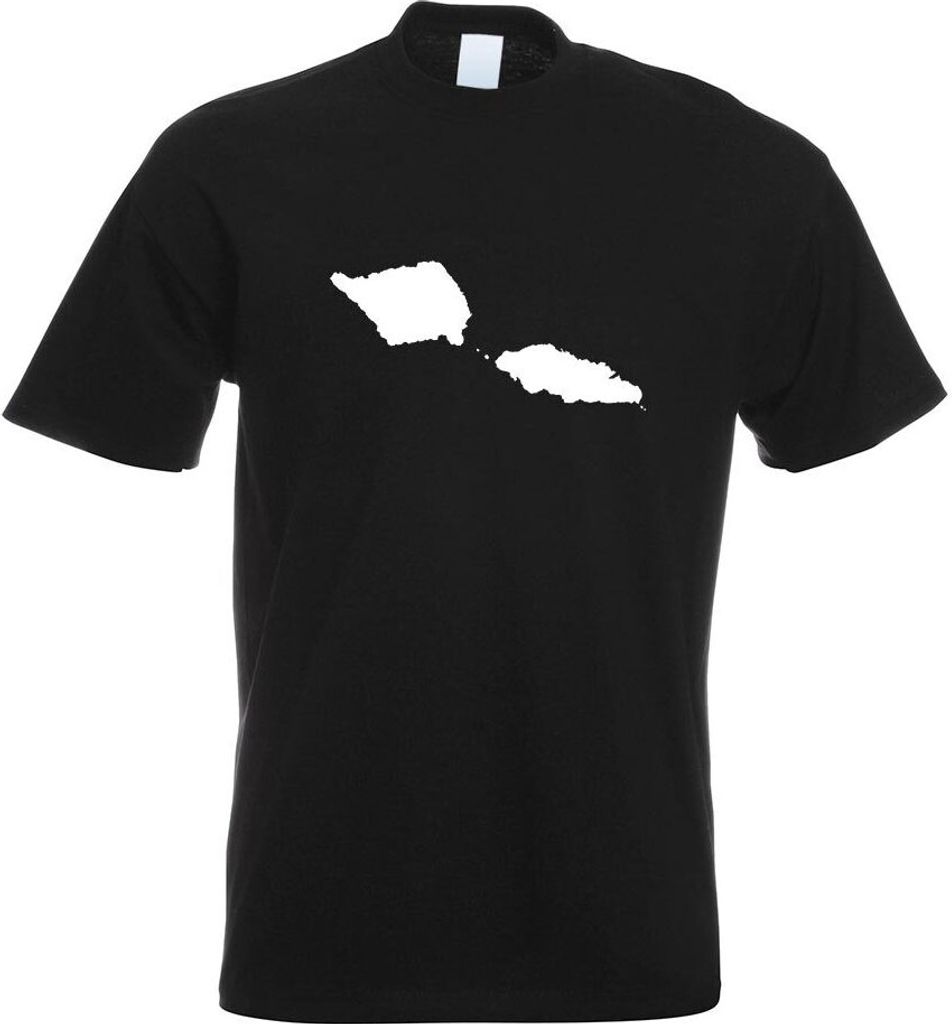 Kiwistar - T-Shirt - schwarz - Samoa Umriss Kontur Herren Funshirt Bedruckt Design Sprüche Spruch Motive - mit Motiv Bedruckt - Funshirt Design - ...