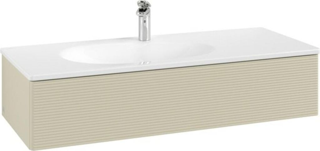 V&B Waschtischunterschrank Antao 118,8x25,6x49,3cm, m Front, si Gr m Lac