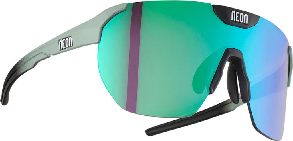 NEON Fahrradsonnenbrille - CORE - Schwarz/Hellgrün