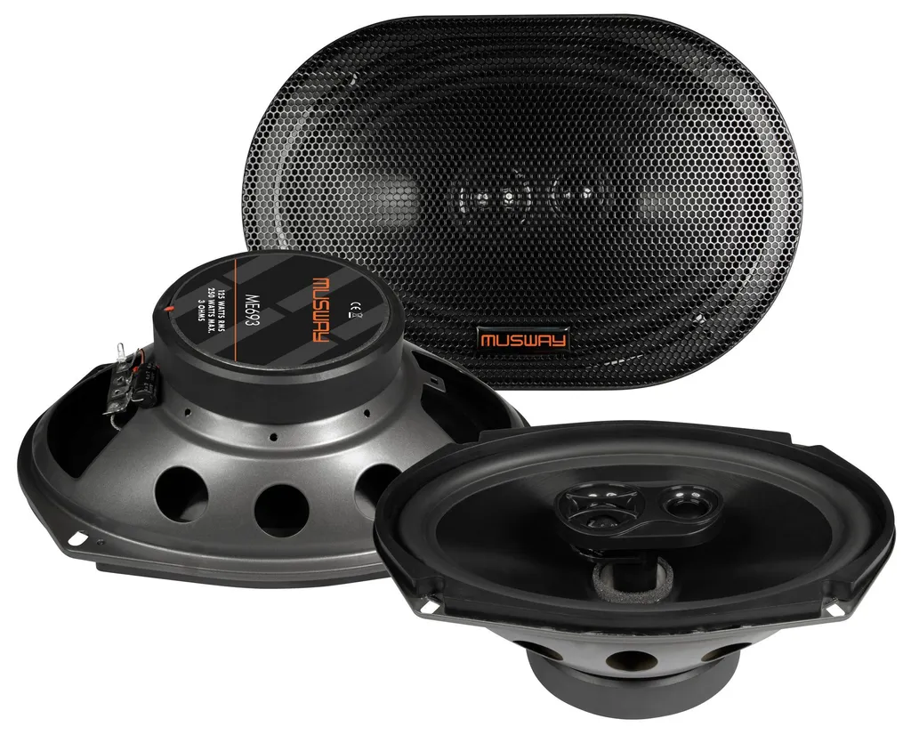 MUSWAY ME-693 Haut-parleur 3 voies puissant avec basses profondes