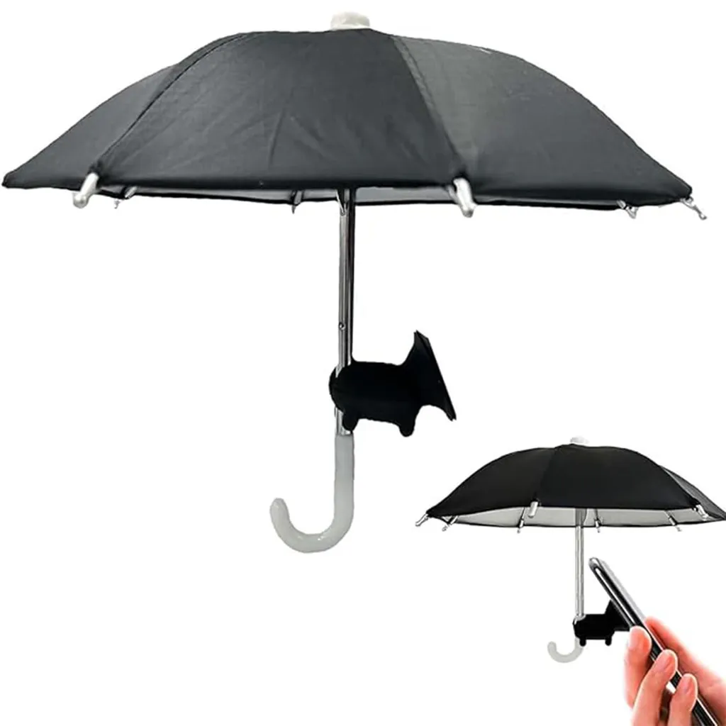 Ombrelle de smartphone à ventouse - Lot de 2 mini parasols de plage