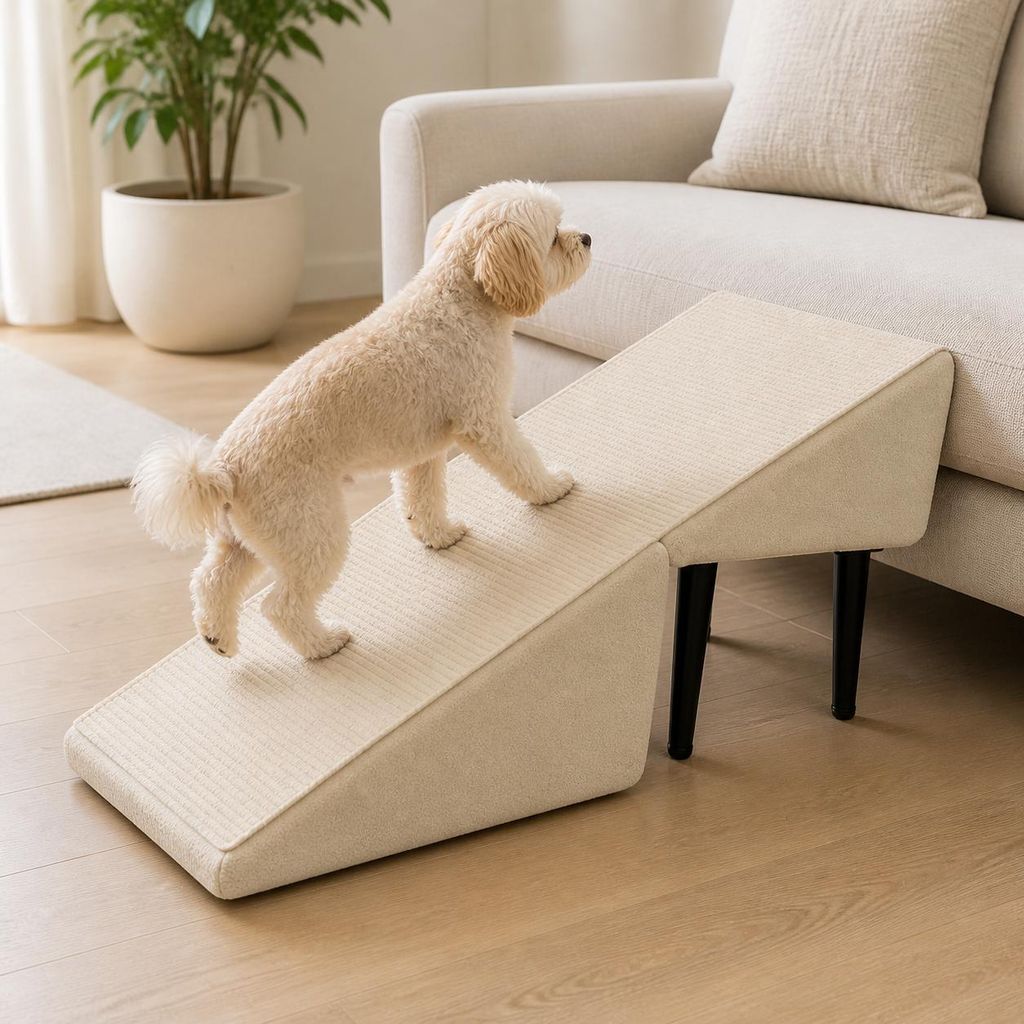 Scala per Cani Pieghevole 2 in 1, Rampa per Animali e Immagine del prodotto  Immagine generata dall'IA