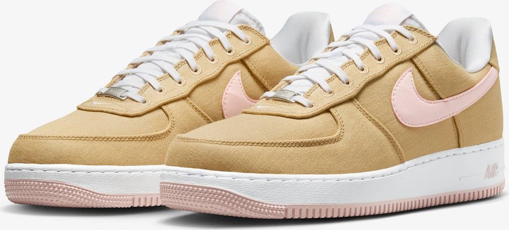 Nike Air Force 1 Low "Linen Canvas" Braun, Größe: 36,5
