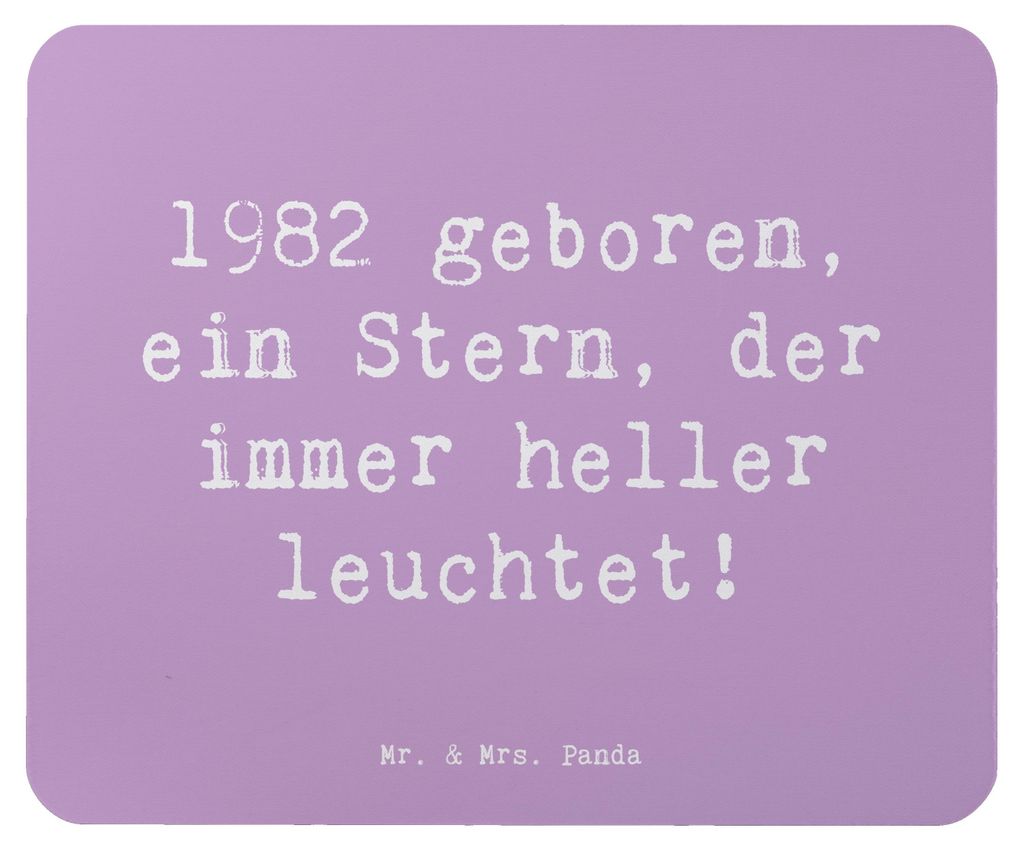 Mr. & Mrs. Panda Mauspad Spruch 1982 Geburtstag Stern - Produktbild 