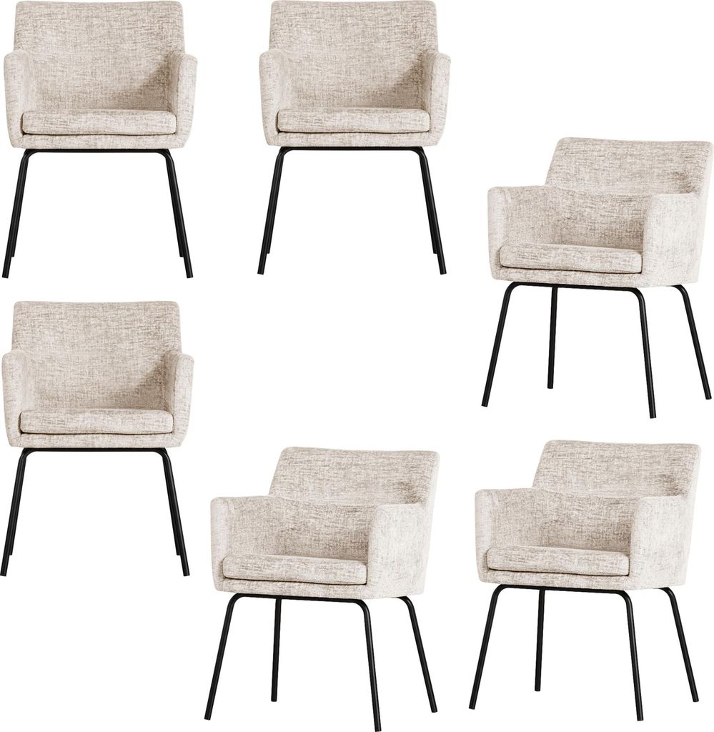 kam esszimmerstuhl mit armlehnen off white