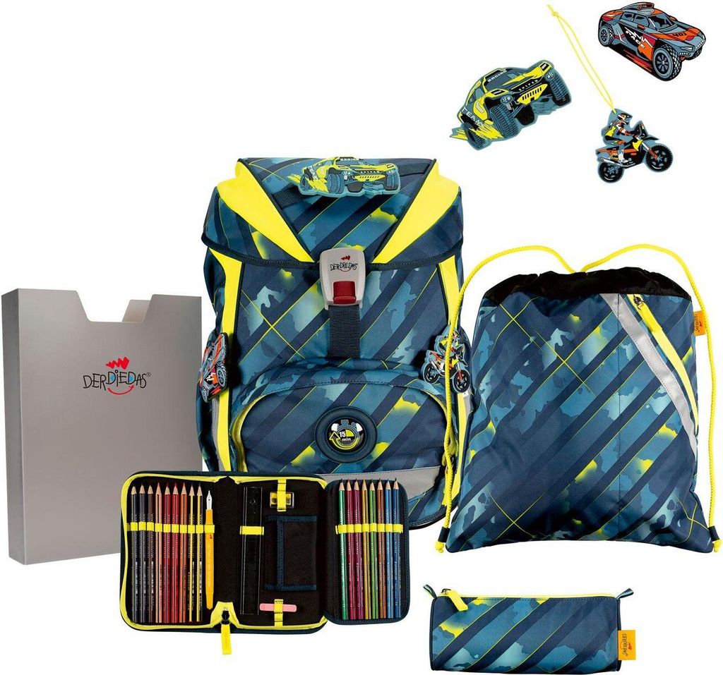 DerDieDas Ergoflex Easy Speed Challenge 5tlg Schulrucksack Produktbild 