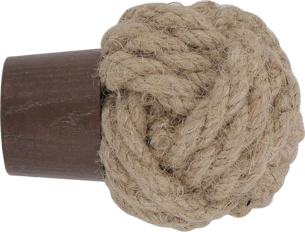 Endstück aus Seil und Eschenholz zum Schrauben D28