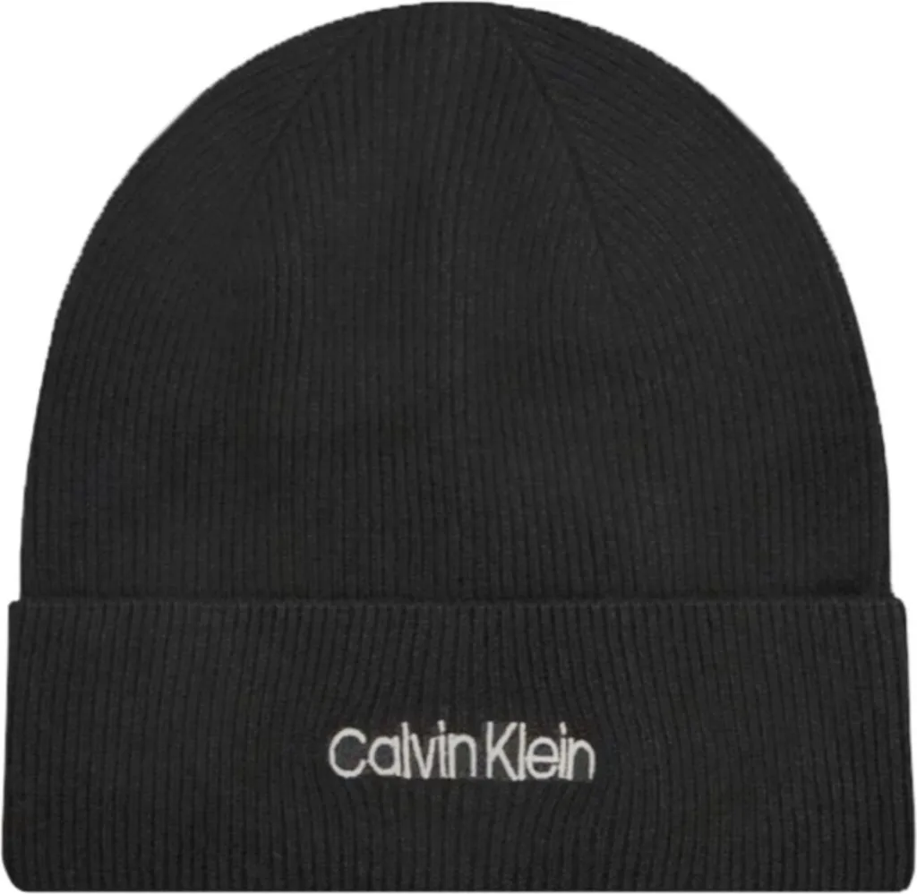 Bonnet Calvin Klein en Coton et Cachemire Doux K60K608519 Maille Tricot