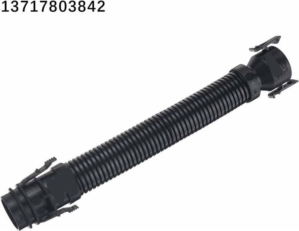 Ansaugfilterschlauch - 13717810772 13717803842 für E81 E90 E91 E60, BMW 1 3 4 5 6 7 X1 X3 X4 X5 X6 (Schwarz)