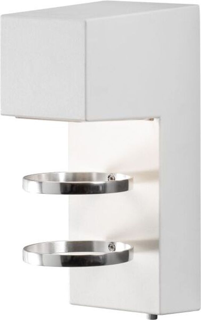 Konstsmide Acerra High Power LED Wandleuchte - weiß lackiertes Aluminium; 7957-250