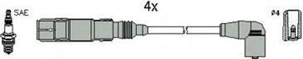 Kit Cavi Candela HITACHI 134793 | Massima Efficienza Energetica VW