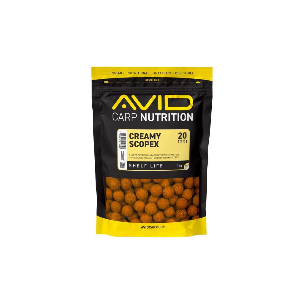 Avid Creamy Scopex Boilies 20mm 1 kg Lockfutter AO650069