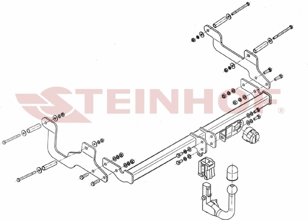 Z546284 Anhängerkupplung passend für DACIA Lodgy 2012-02/2022 abnehmbar